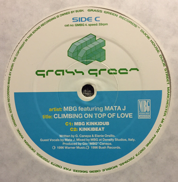 MBG - Climbing On Top Of Love | Grass Green Records (GMBG4) - 3 MBG - Climbing On Top Of Love | Grass Green Records (GMBG4) - 3