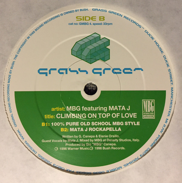 MBG - Climbing On Top Of Love | Grass Green Records (GMBG4) - 2 MBG - Climbing On Top Of Love | Grass Green Records (GMBG4) - 2