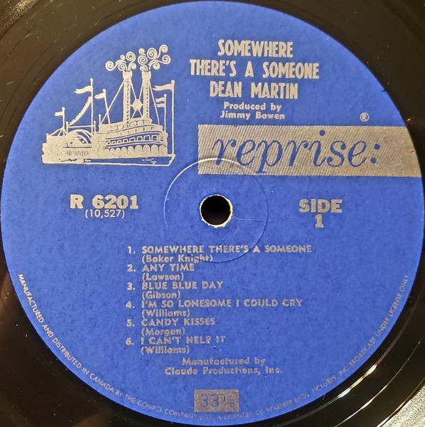 Dean Martin - Somewhere There's A Someone | Reprise Records (R 6201) - 2 Dean Martin - Somewhere There's A Someone | Reprise Records (R 6201) - 2