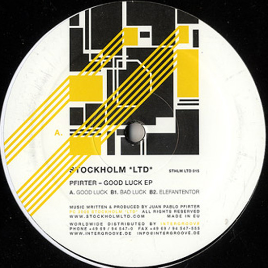 Pfirter - Good Luck EP | Stockholm LTD (STHLM LTD 015) - main Pfirter - Good Luck EP | Stockholm LTD (STHLM LTD 015) - main
