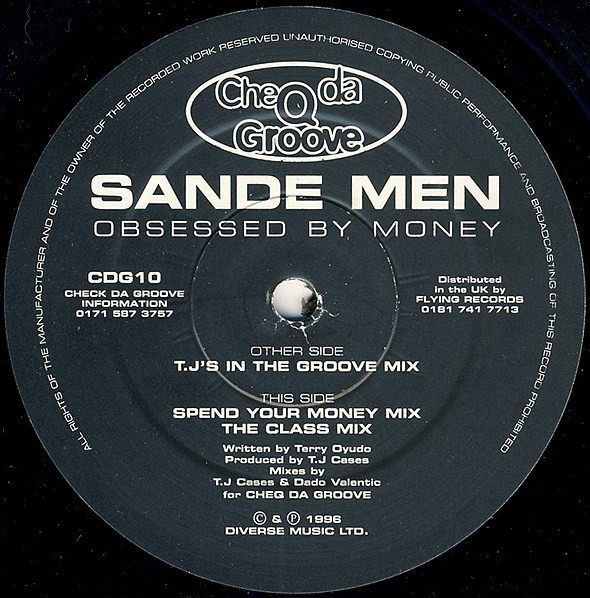 Sande Men - Obsessed By Money | Cheq Da Groove (CDG10) - main Sande Men - Obsessed By Money | Cheq Da Groove (CDG10) - main