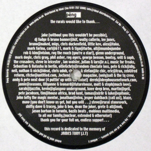 The Rurals - Lush | Peng (Peng 12) - 2