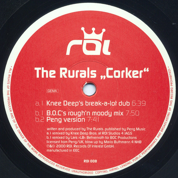 The Rurals - Corker | Records Of Interest (ROI 008) - 2 The Rurals - Corker | Records Of Interest (ROI 008) - 2