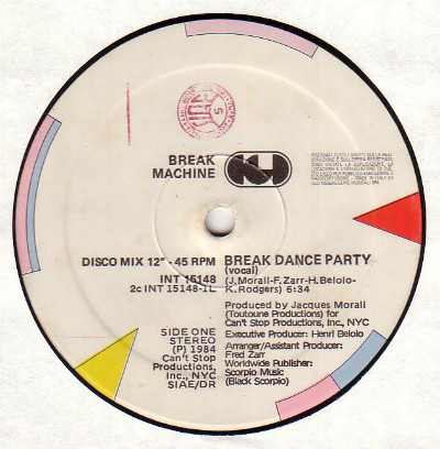 Break Machine - Break Dance Party | CGD (INT 15148) - 2