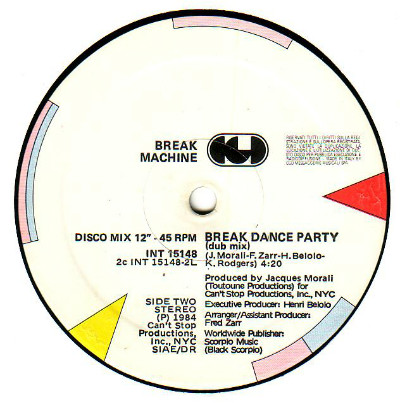 Break Machine - Break Dance Party | CGD (INT 15148) - 3