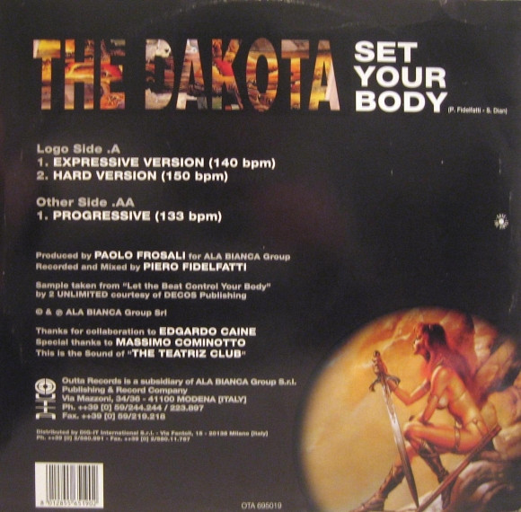 The Dakota - Set Your Body | Outta Records (OTA 695019) - 2