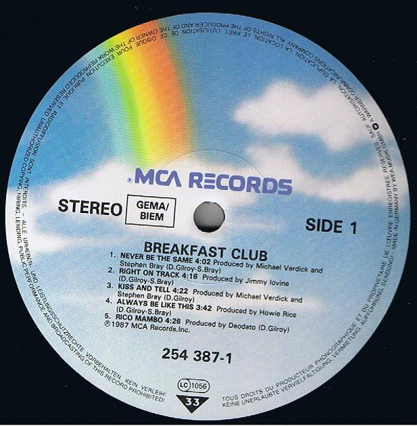 Breakfast Club - Breakfast Club | MCA Records (254 387-1) - 5 Breakfast Club - Breakfast Club | MCA Records (254 387-1) - 5
