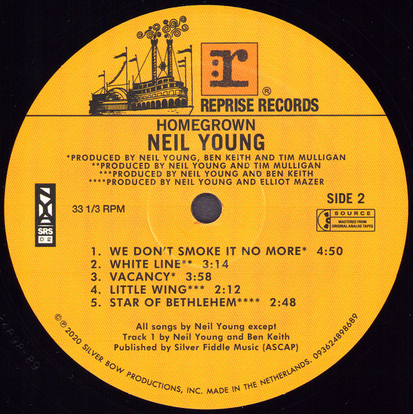 Neil Young - Homegrown [Vinyl] | Reprise Records (093624893639) - 4