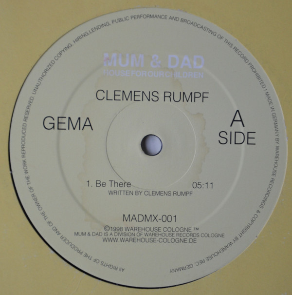 Clemens Rumpf - Be There / Connyland | Mum & Dad Records (MADMX-001) - main