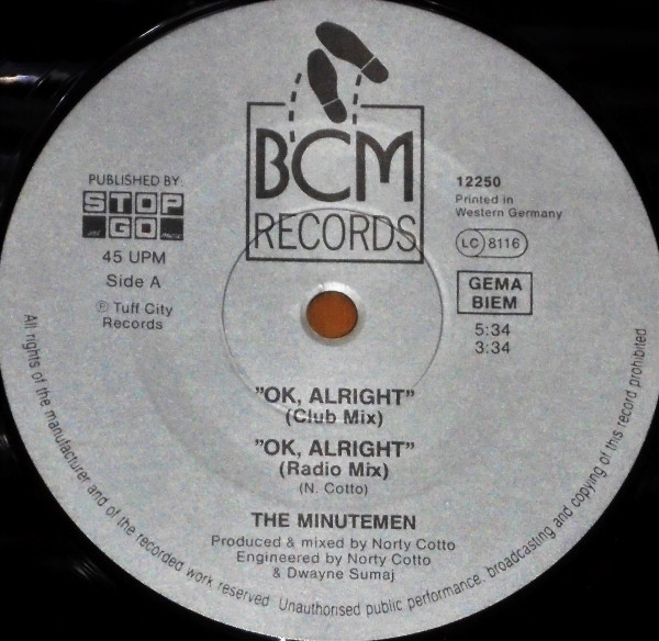 The Minutemen - OK Alright | BCM Records (BCM 12250) - 3