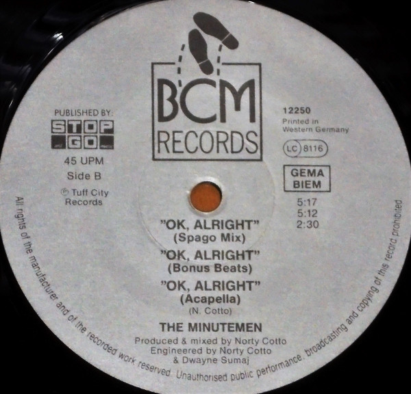 The Minutemen - OK Alright | BCM Records (BCM 12250) - 4
