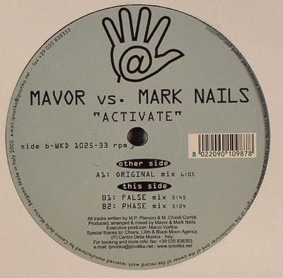 Mavor vs. Mark Nails - Activate | Wicked Records (WKD 1025) - main Mavor vs. Mark Nails - Activate | Wicked Records (WKD 1025) - main