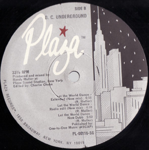 B. C. Underground - Let The World Dance | Plaza Records (PL-00016-SG) - 2
