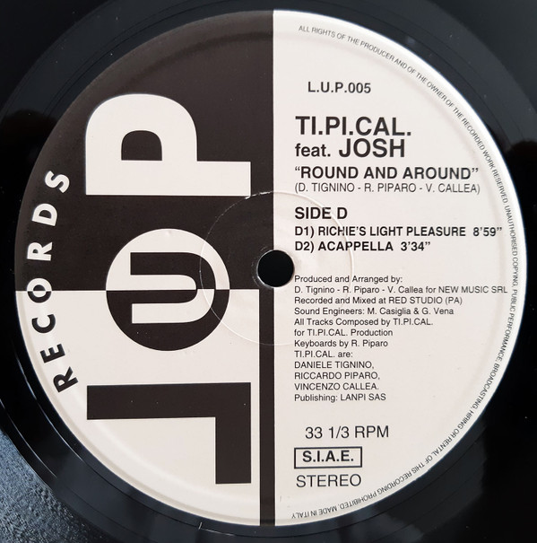 Ti.Pi.Cal.  &  Josh - Round And Around | LUP Records (L.U.P.005) - 6
