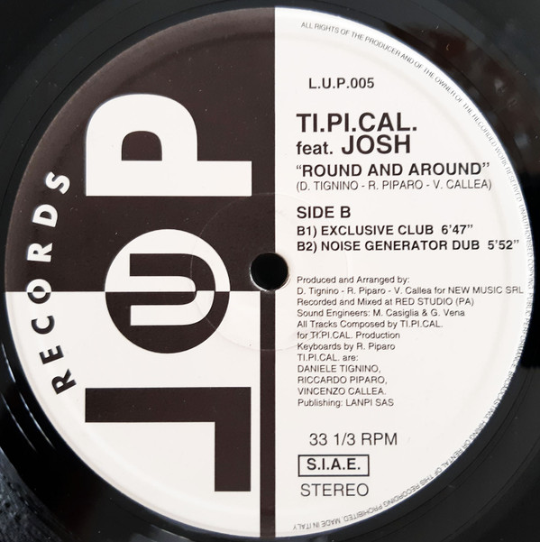 Ti.Pi.Cal.  &  Josh - Round And Around | LUP Records (L.U.P.005) - 4