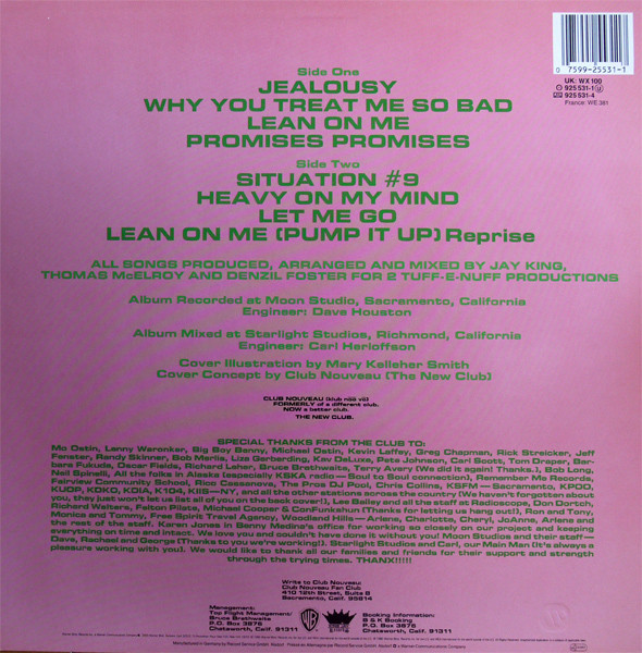 Club Nouveau - Life, Love & Pain | Warner Bros. Records (WX 100) - 2