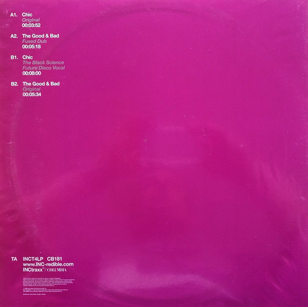 Fused - The Good & Bad / Chic | INCtraxx (INCT4LP) - 2