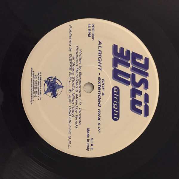 Disco Blu - Alright | DJ Approved (PRO 9801)
