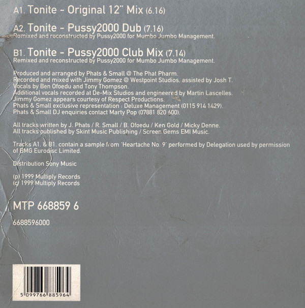 Phats & Small - Tonite | Multiply Records (MTP 668859 6) - 5 Phats & Small - Tonite | Multiply Records (MTP 668859 6) - 5