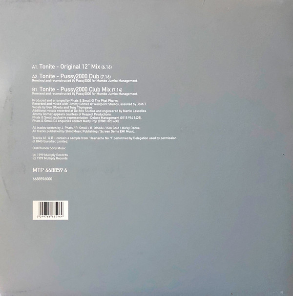 Phats & Small - Tonite | Multiply Records (MTP 668859 6) - 2 Phats & Small - Tonite | Multiply Records (MTP 668859 6) - 2