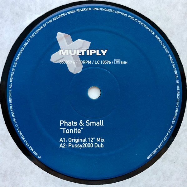 Phats & Small - Tonite | Multiply Records (MTP 668859 6) - 3 Phats & Small - Tonite | Multiply Records (MTP 668859 6) - 3