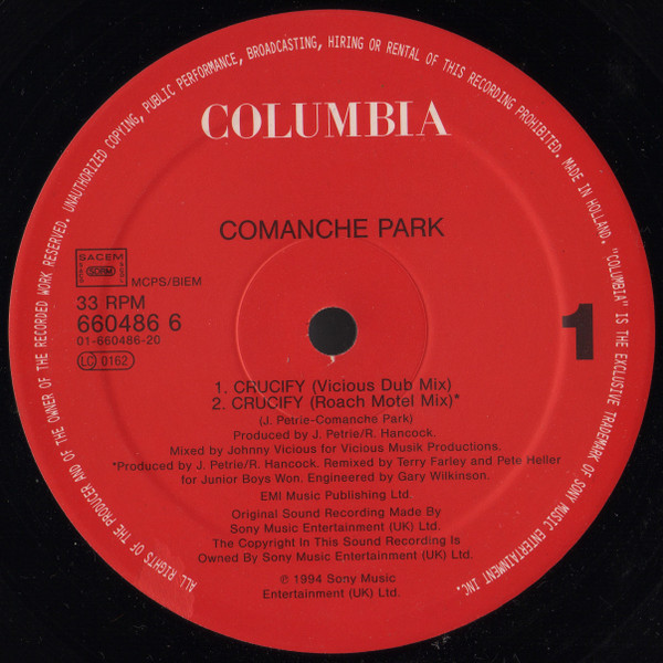 Comanche Park - Crucify | Columbia (660486 6) - 2 Comanche Park - Crucify | Columbia (660486 6) - 2