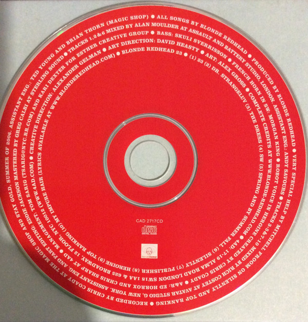 Blonde Redhead - 23 | 4AD (CAD 2717CD) - 2 Blonde Redhead - 23 | 4AD (CAD 2717CD) - 2