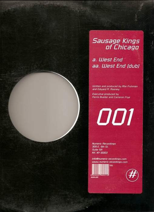 Sausage Kings Of Chicago - West End | Numeric Recordings (NUM 001) - main Sausage Kings Of Chicago - West End | Numeric Recordings (NUM 001) - main