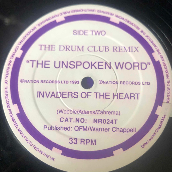 !Loca! / Jah Wobble's Invaders Of The Heart - Global Sweatbox Presents Fabio Paras & The Drum Club Remixes | Nation Records (NR024T) - 3