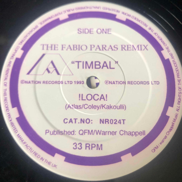 !Loca! / Jah Wobble's Invaders Of The Heart - Global Sweatbox Presents Fabio Paras & The Drum Club Remixes | Nation Records (NR024T) - 4