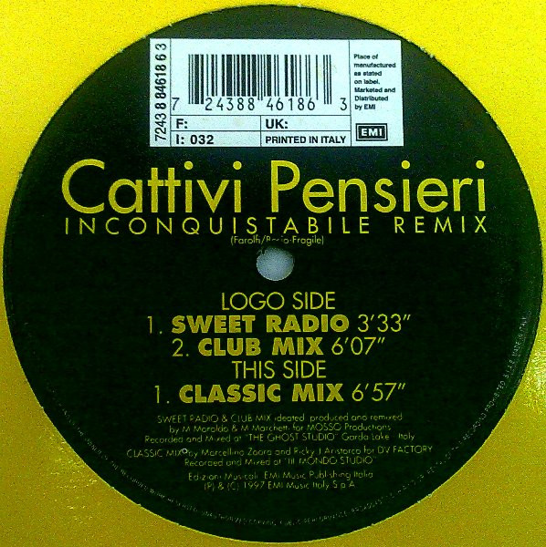 Cattivi Pensieri - Inconquistabile (Remix) | Dance Factory (884618 6)