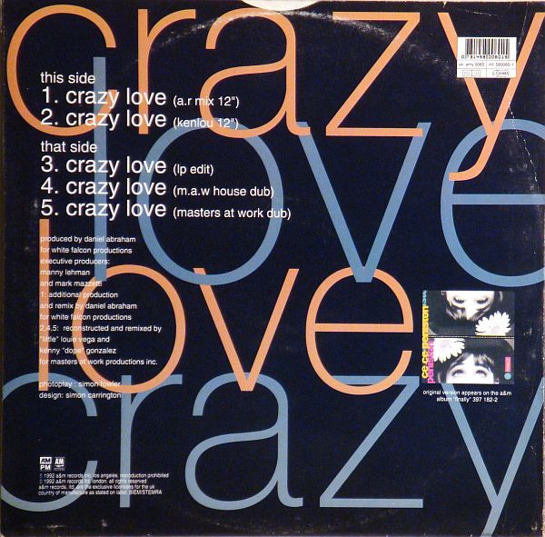 Ce Ce Peniston - Crazy Love | A&M Records (AMY 0060) - 2 Ce Ce Peniston - Crazy Love | A&M Records (AMY 0060) - 2
