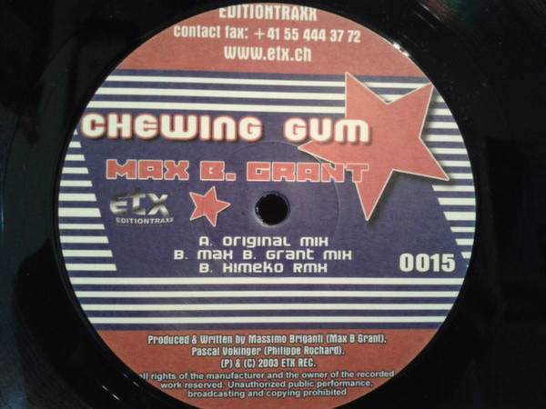 Max B. Grant - Chewing Gum | ETX Editiontraxx (ETX-0015) - 4