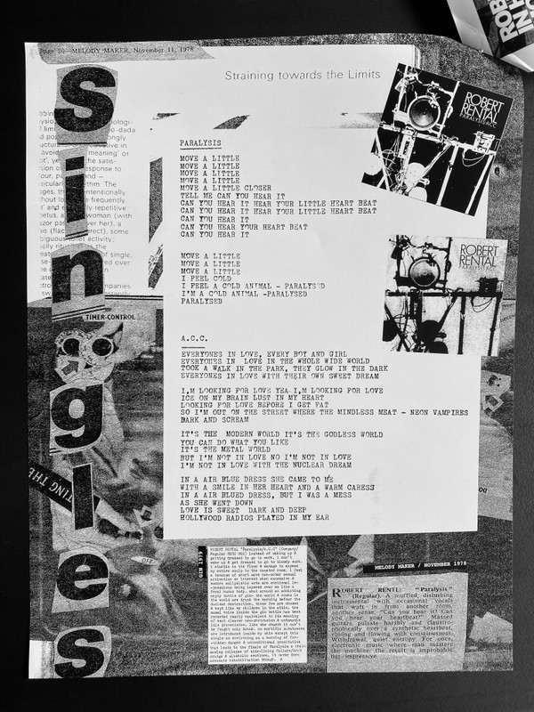 Robert Rental - Paralysis | Dark Entries (DE-274) - 6