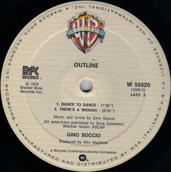 Gino Soccio - Outline | Warner Bros. Records (W 56620) - 3