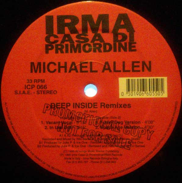 Michael Allen - Deep Inside | Irma CasaDiPrimordine (ICP 066) - 2 Michael Allen - Deep Inside | Irma CasaDiPrimordine (ICP 066) - 2