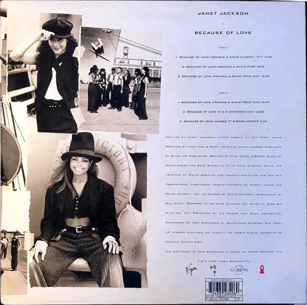 Janet Jackson - Because Of Love | Virgin (VST 1488)