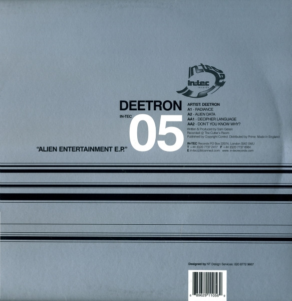 Deetron - Alien Entertainment E.P. | Intec Records (IN-TEC05)