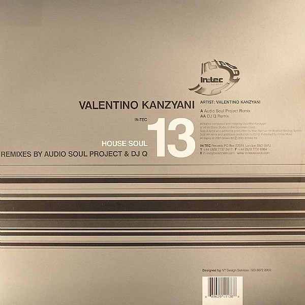 Valentino Kanzyani - House Soul (Remixes) | Intec Records (IN-TEC13) - main