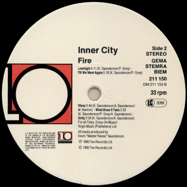 Inner City - Fire | 10 Records (211 150) - 6 Inner City - Fire | 10 Records (211 150) - 6