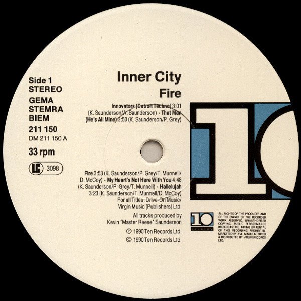 Inner City - Fire | 10 Records (211 150) - 5 Inner City - Fire | 10 Records (211 150) - 5
