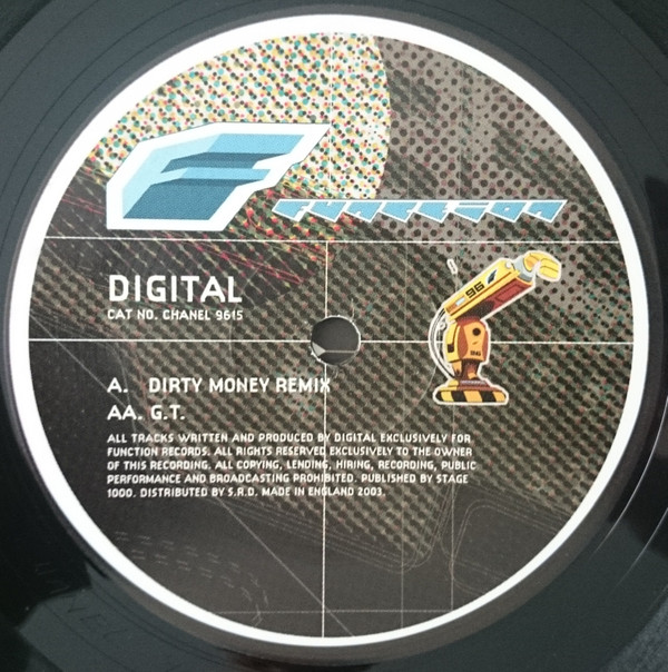 Digital - Dirty Money (Remix) / G.T. | Function (CHANEL9615) - main