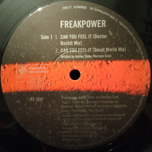 Freakpower - Can You Feel It | 4th & Broadway (12 BRX 335 DJ) - 2