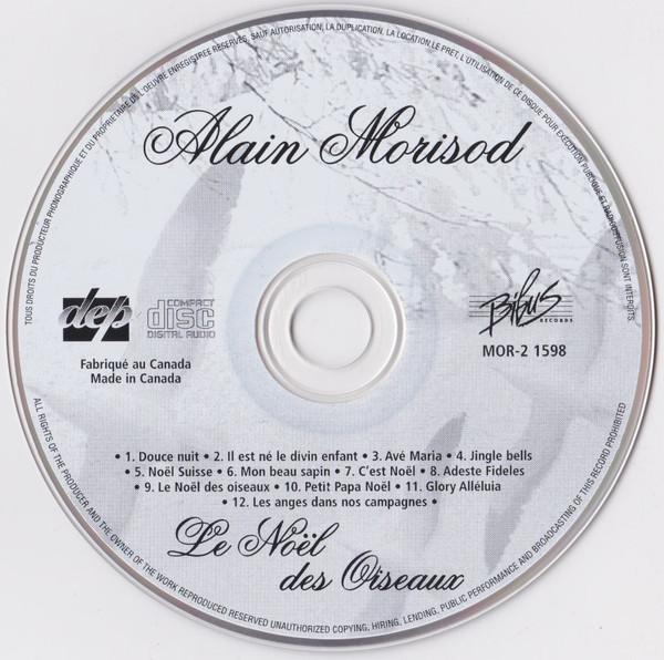 Alain Morisod / Sweet People - Un Vrai Noël - Le Noël Des Oiseaux | Bibus Records (MOR2-1598) - 4 Alain Morisod / Sweet People - Un Vrai Noël - Le Noël Des Oiseaux | Bibus Records (MOR2-1598) - 4
