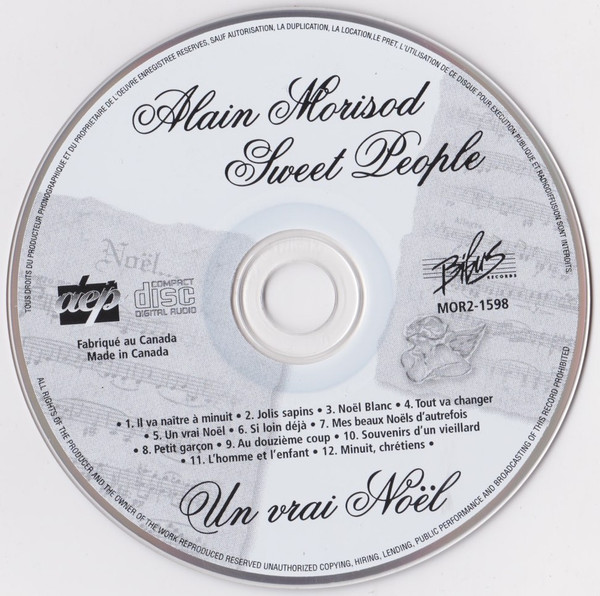 Alain Morisod / Sweet People - Un Vrai Noël - Le Noël Des Oiseaux | Bibus Records (MOR2-1598) - 3 Alain Morisod / Sweet People - Un Vrai Noël - Le Noël Des Oiseaux | Bibus Records (MOR2-1598) - 3