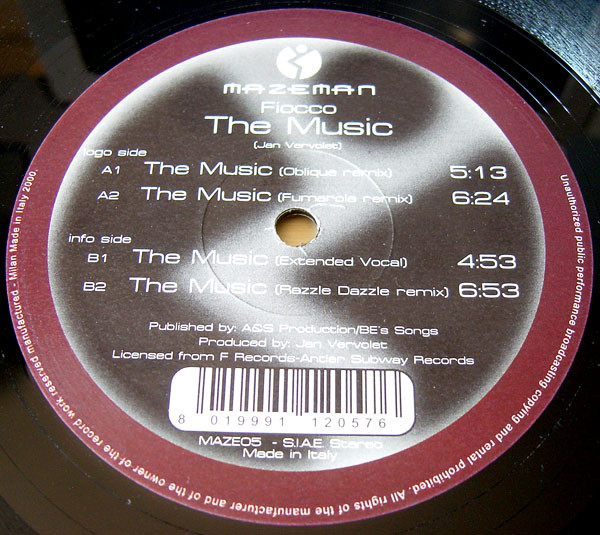 Fiocco - The Music | Mazeman (MAZE 05)