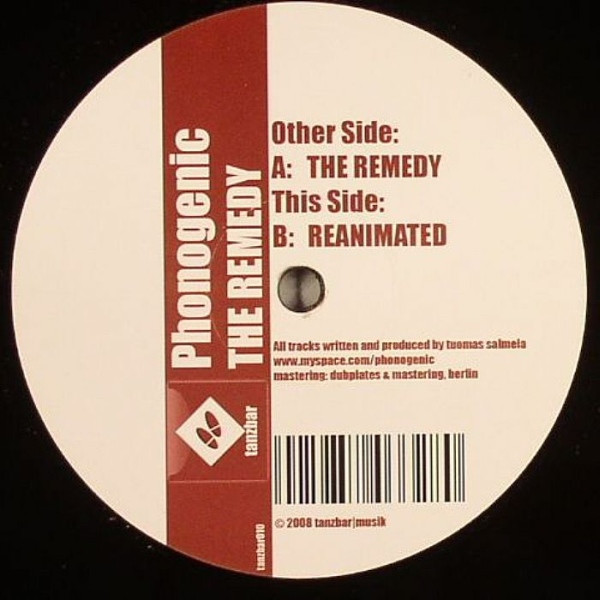 Phonogenic - The Remedy | tanzbar|musik (tanzbar010) - 3