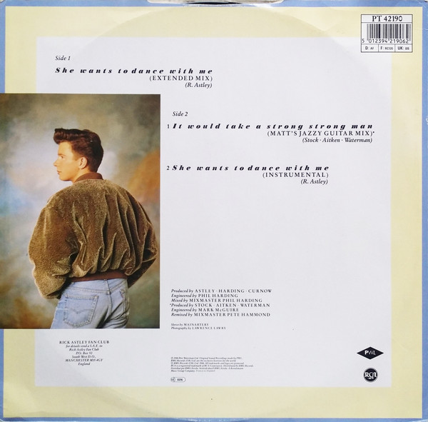 Rick Astley - She Wants To Dance With Me | RCA (PT 42190) - 2