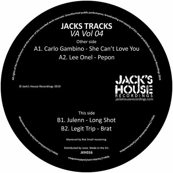 Various - Jacks Tracks VA Vol 04 | Jack's House Recordings (JKH016) - main