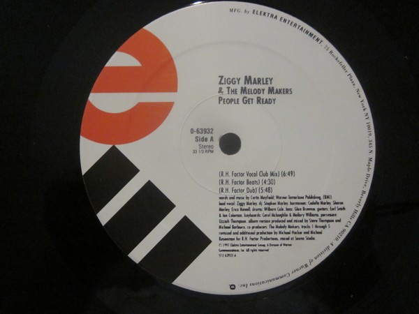 Ziggy Marley And The Melody Makers - People Get Ready | Elektra (0-63932) - 2 Ziggy Marley And The Melody Makers - People Get Ready | Elektra (0-63932) - 2